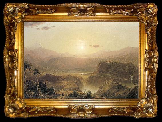 framed  Frederic Edwin Church The Andes of Ecuador, ta009-2